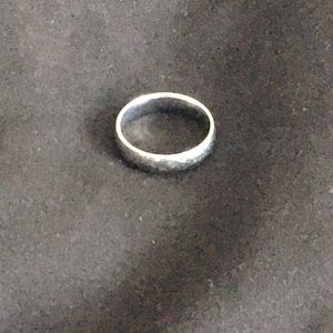 Smooth Silver Wedding Band